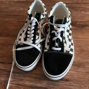 Vans Primary Check Old Skool Shoe wmns 10 mens 8.5
